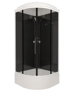 Душевая кабина Triton Топ Щ0000065702 90x90 см профиль чёрный стекло тонированное